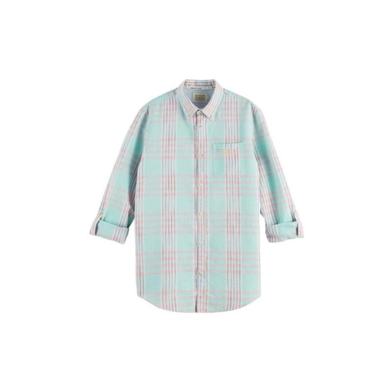 Πουκάμισο με μακριά μανίκια Scotch & Soda YARN DYED REGULAR FIT SHIRT MEN SCOTCH SODA