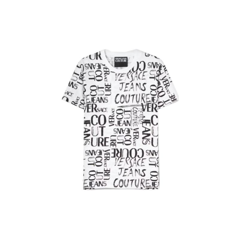 T-shirt με κοντά μανίκια Versace Jeans Couture 74UP600 S PRINT DOODLE LOGO T-SHIRT MEN