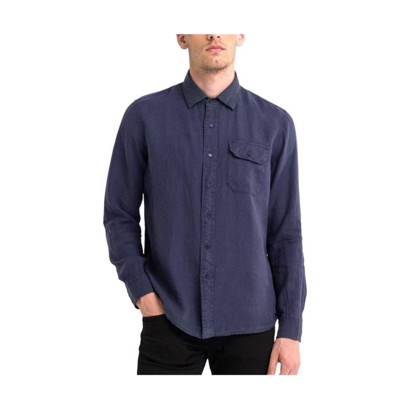Πουκάμισο με μακριά μανίκια Replay SHIRT MEN