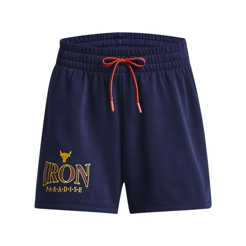 Under Armour - 1380189 PJT RCK EVERYDAY TERRY SHORT - Midnight Navy//Heritage Red