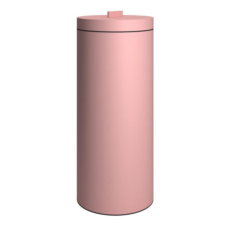 Καλάθι Απλύτων Ανοξείδωτο Matt Pink 26x60εκ.-30ltr Pam & Co 2560-303 (Υλικό: Ανοξείδωτο, Χρώμα: Ροζ) - Pam & Co - 2560-303
