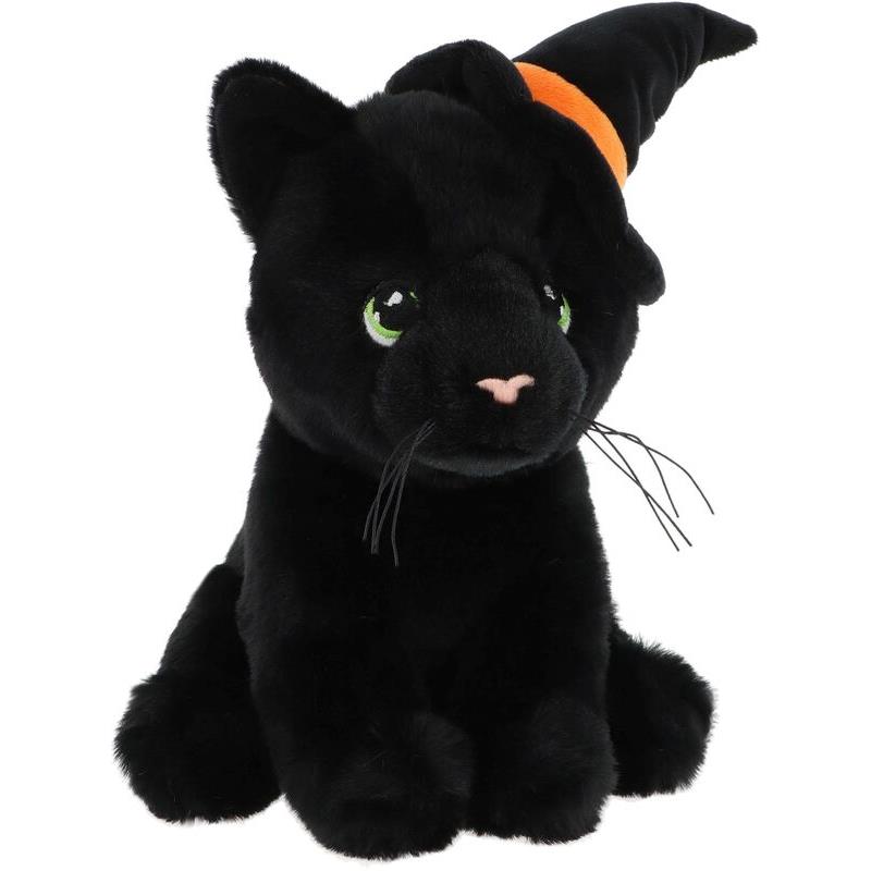 Keel Eco Λούτρινο Μαύρη Γάτα With Witch Hat 20cm (EH2815)