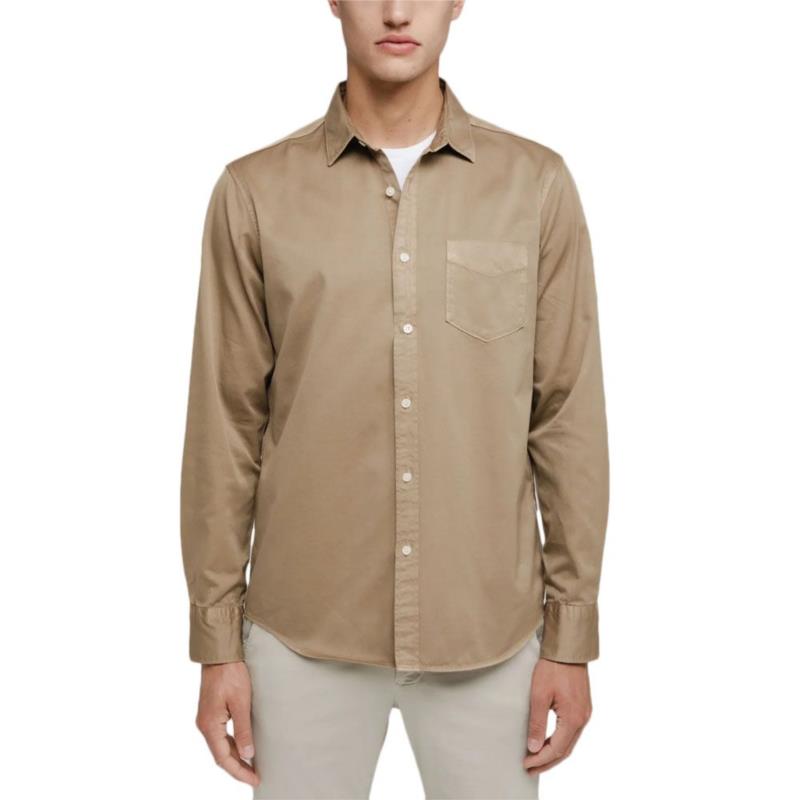 TWILL GARMENT DYED SHIRT MEN REPLAY