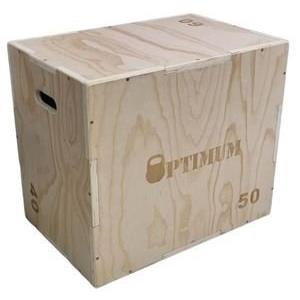 ΞΥΛΙΝΟ KOYTI CROSSFIT OPTIMUM PLYOBOX ΚΑΦΕ (60 X 50 X 40 CM)