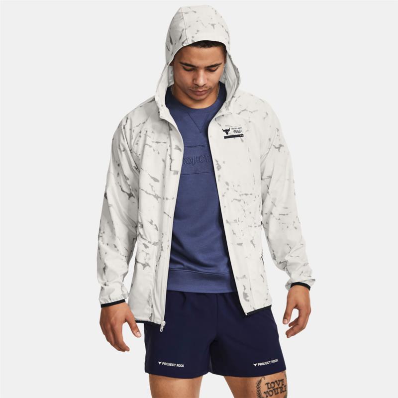 UNDER ARMOUR PROJECT ROCK UNSTOPPABLE PRINTED JACKET ΑΣΠΡΟ