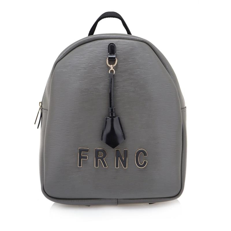 FRNC FRANCESCO Τσάντα Γυναικεία Πλάτης-Backpack 5528 GR Γκρί