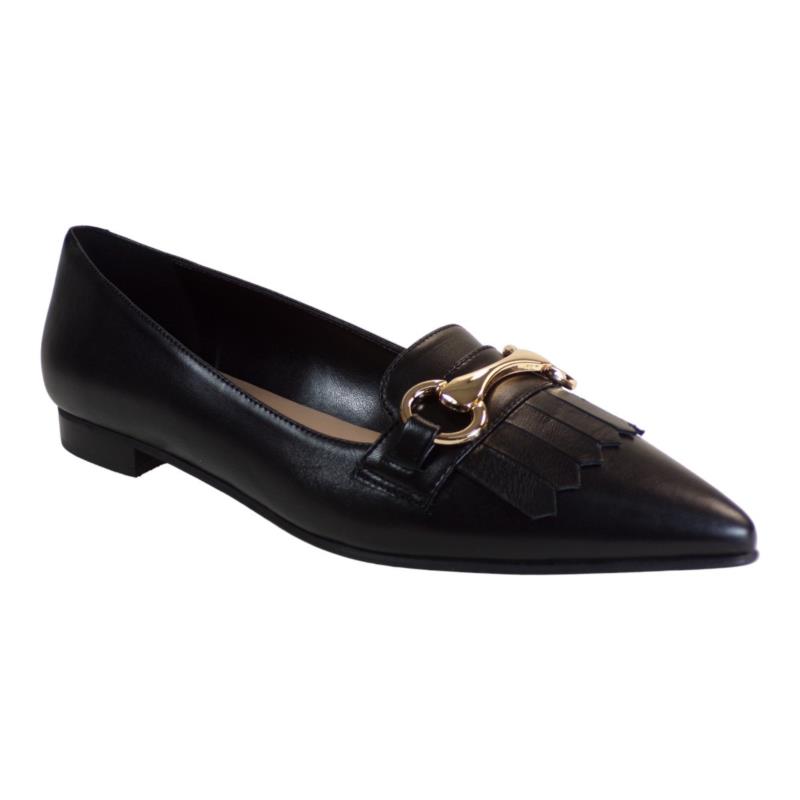 Fardoulis Shoes Γυναικεία Παπούτσια LOAFERS 1101-03 Μαύρο Δέρμα