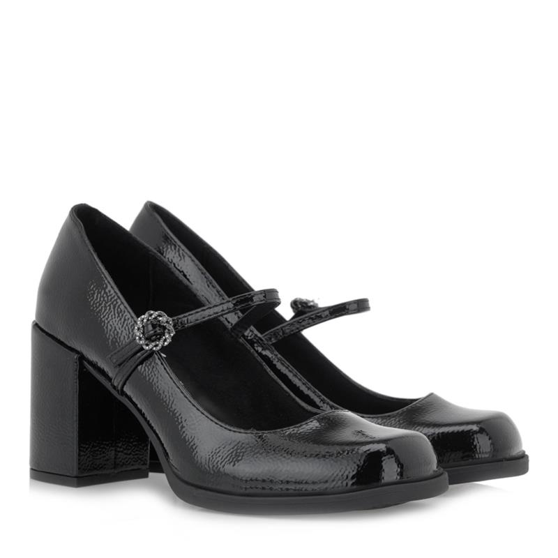 Exe Shoes Γυναικείες Γόβες 700-024 Μαύρο Βερνί Σπαστό R17000244028