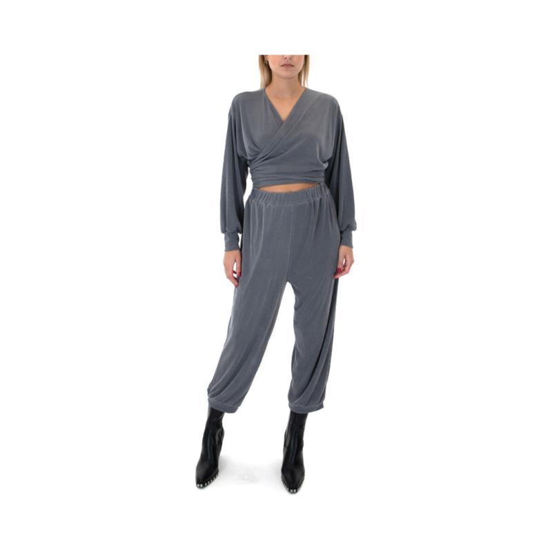 Ολόσωμες φόρμα Zoya LONGLSEEVE V NECK WRAP JUMPSUIT WOMEN