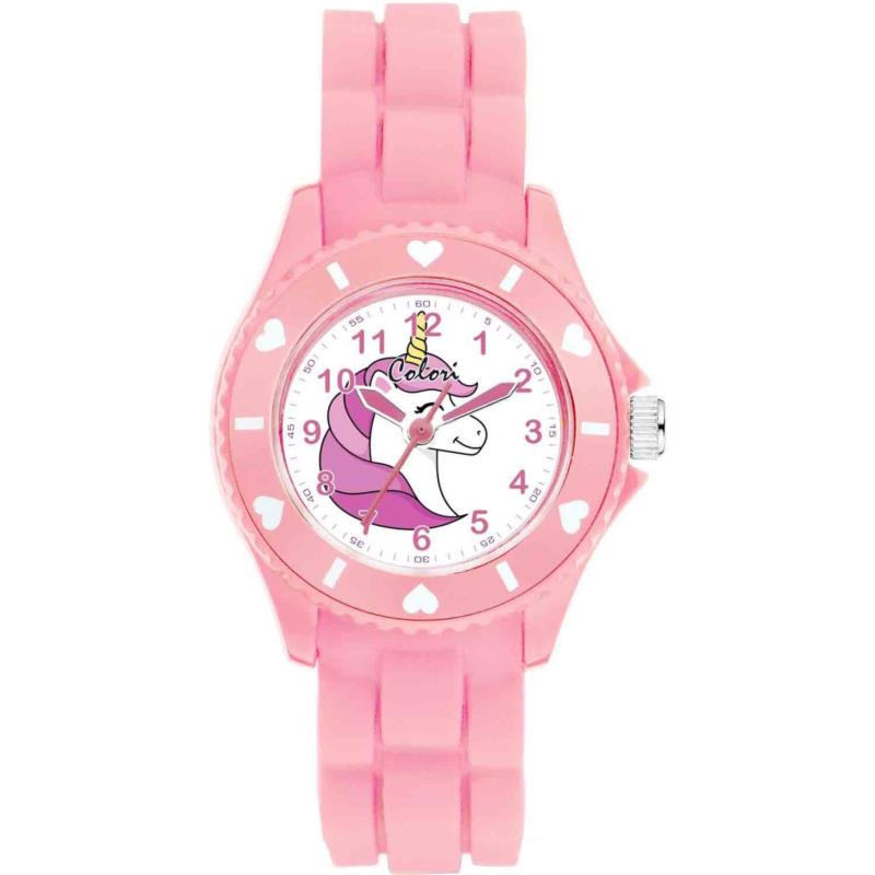 COLORI Kids - CLK131 Pink case with Pink Rubber Strap