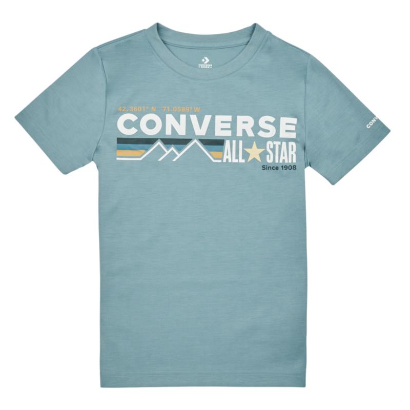 T-shirt με κοντά μανίκια Converse WORDMARKCHESTSTRIPE
