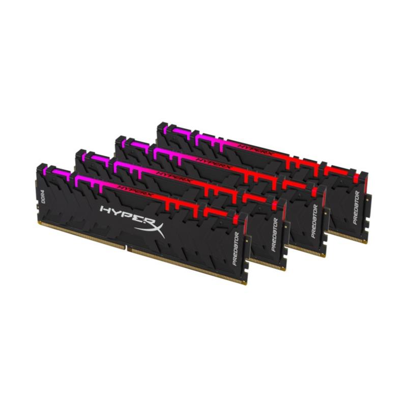 HyperX Predator RGB 16GB DDR4-3200MHz CL16 DIMM (HX432C16PB3AK4/64) x4