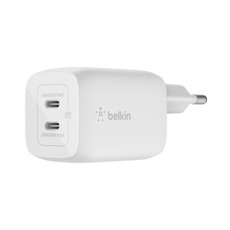 Belkin Dual 65W USB-C PPS White