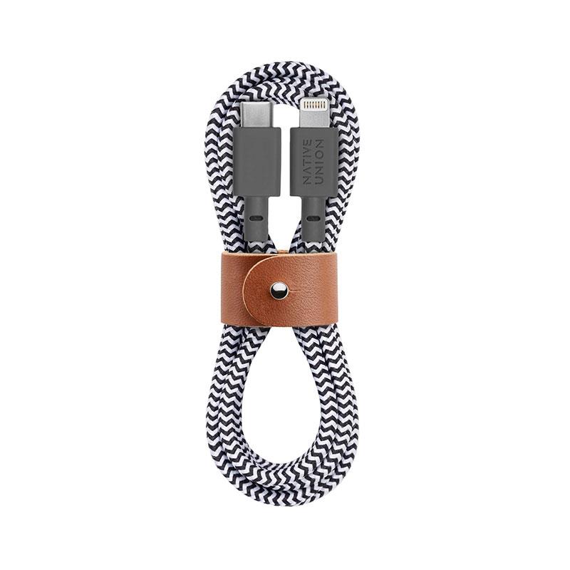 Native Union Belt Cable USB-C to Lightning 1.2 Zebra