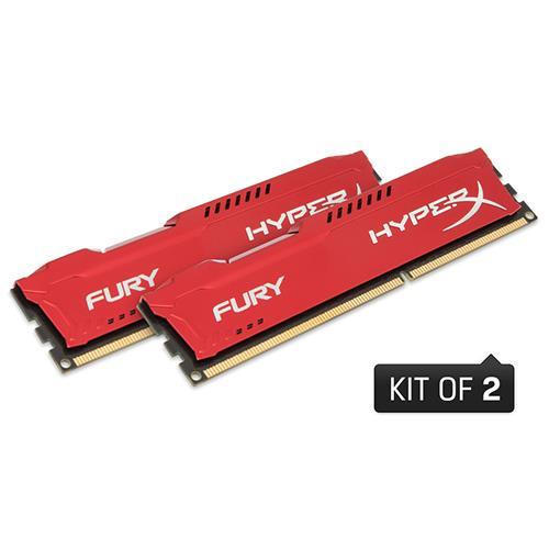 HyperX Fury Red 4GB DDR3-1866 MHz CL10 DIMM (HX318C10FRK2/8 ) x2