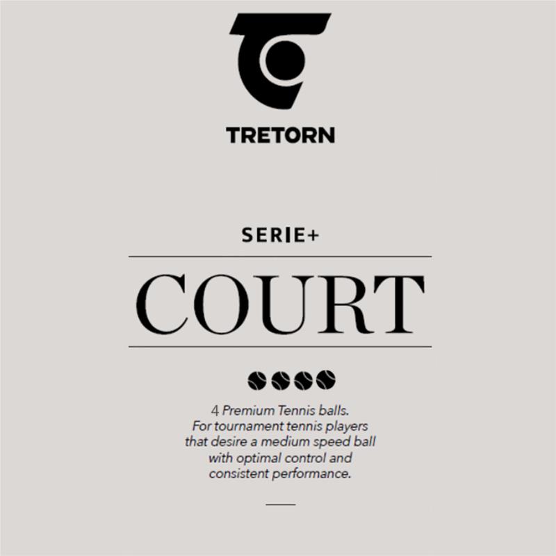 Tretorn Serie Plus Court Tennis Balls x 4 (NEW)