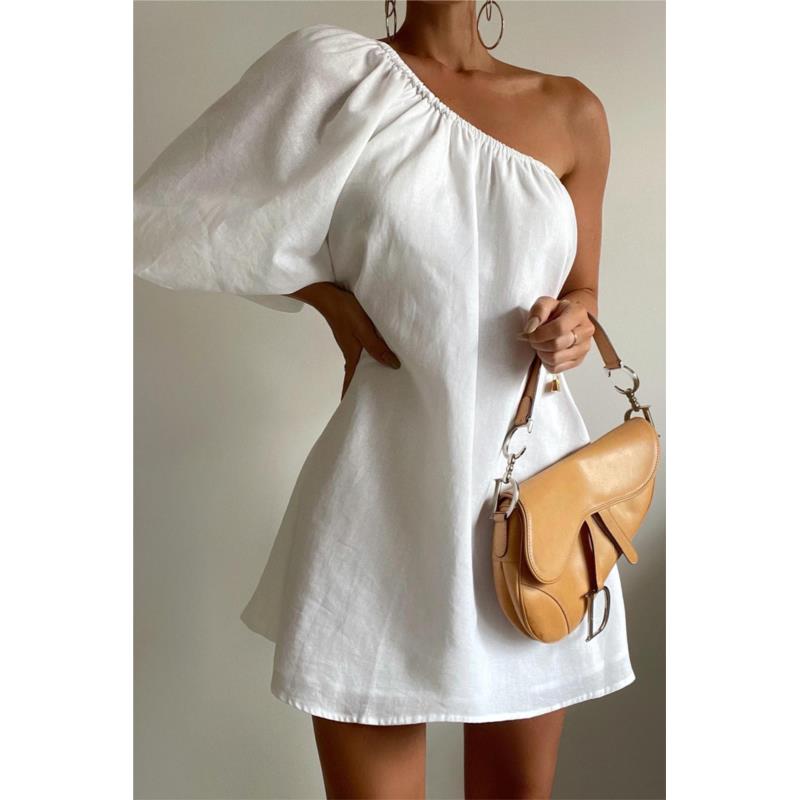 φόρεμα NAFELMA WHITE - 1