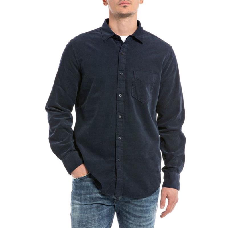 CORDUROY GARMENT DYED SHIRT MEN REPLAY