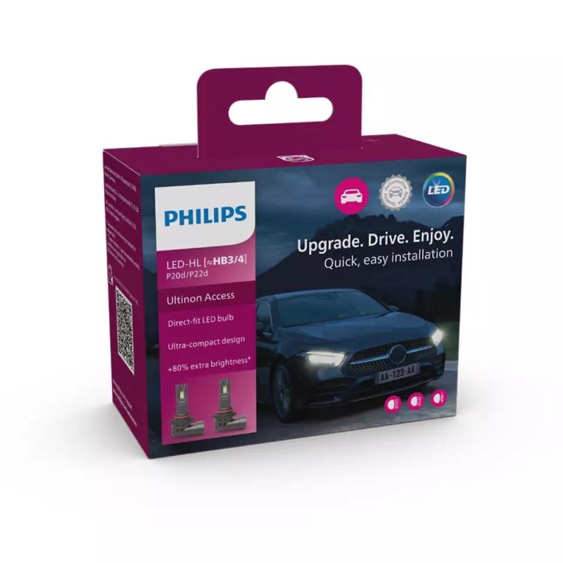 Philips Ultinon Access 2500 HB3 / HB4 Canbus LED 12V 16W 6000K 1400Lm Ψυχρό Λευκό 2τμχ