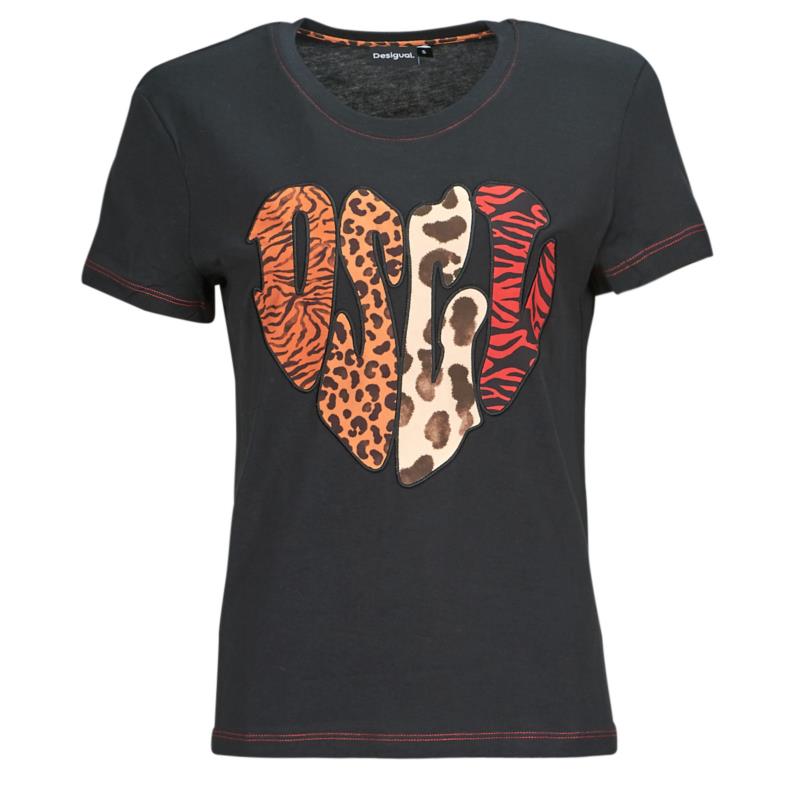 T-shirt με κοντά μανίκια Desigual HEART