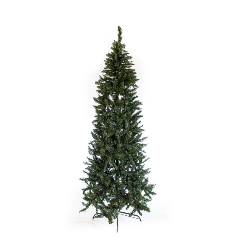 Χριστουγεννιάτικο Δέντρο Slim Πράσινο 180εκ./670 Κλαδιά Με Μεταλλική Βάση Eurolamp 600-30020