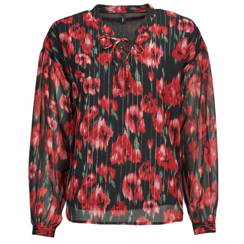 Μπλούζα Only ONLMARISE LUREX L/S STRING TOP CS PTM