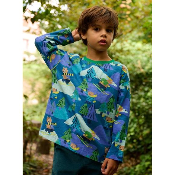 Παιδική Μακρυμάνικη Μπλούζα για Αγόρια Blue Trees - ΜΠΛΕ