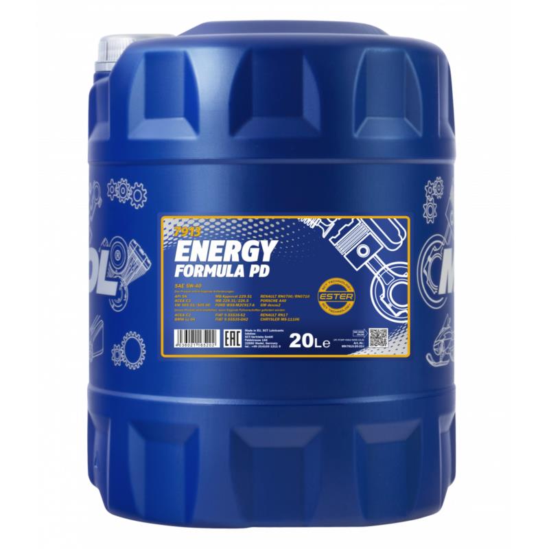 Mannol 5W-40 Energy Formula PD 20L