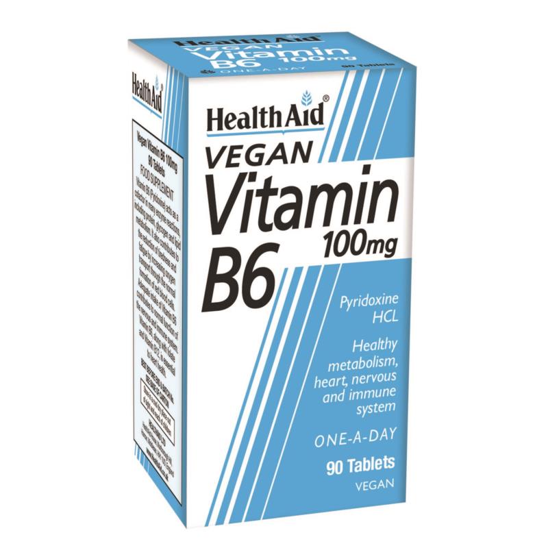 HEALTH AID Vitamin B6 100mg 90tabs