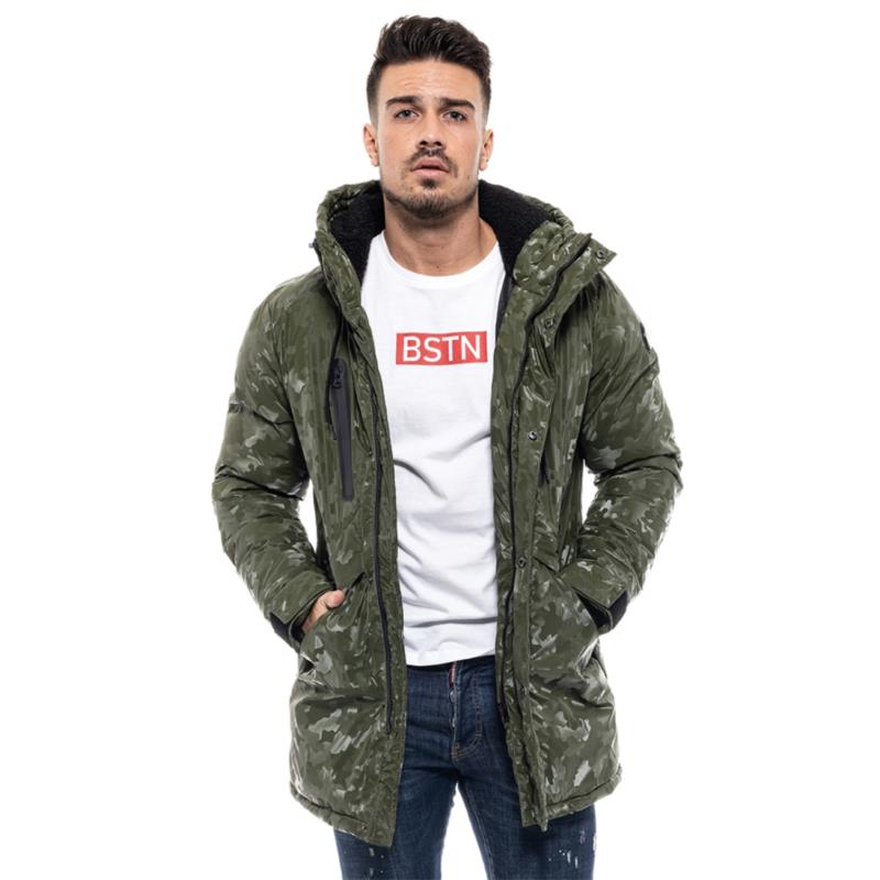 Biston fashion ανδρικό μπουφάν demi ΠΡΑΣΙΝΟ 46-201-015-010-M