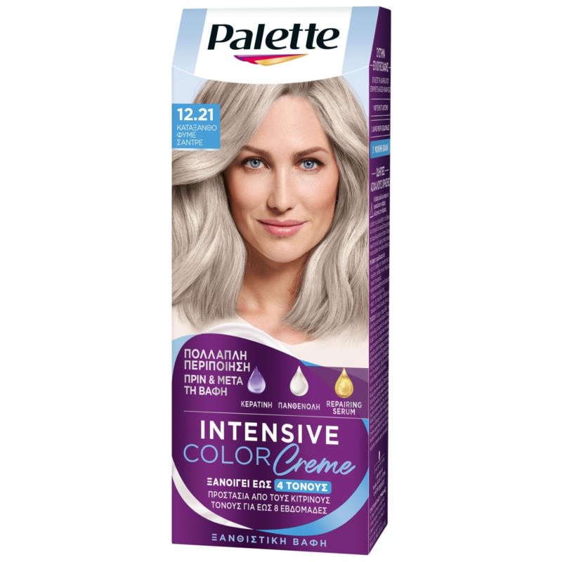 Βαφή Mαλλιών Intensive Color Cream Κατάξανθο Φυμέ Σαντρέ 12.21 Palette (50ml)