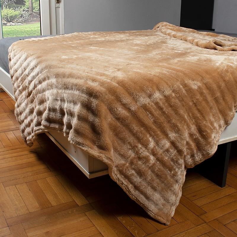 Κουβέρτα Fleece Μονή 160X220 Dimcol Ριγέ 12 (160x220)