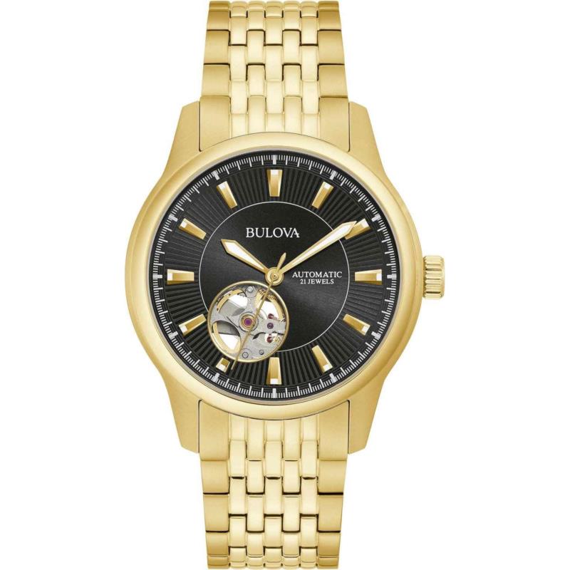 BULOVA Classic Automatic - 97A168, Gold case with Stainless Steel Bracelet