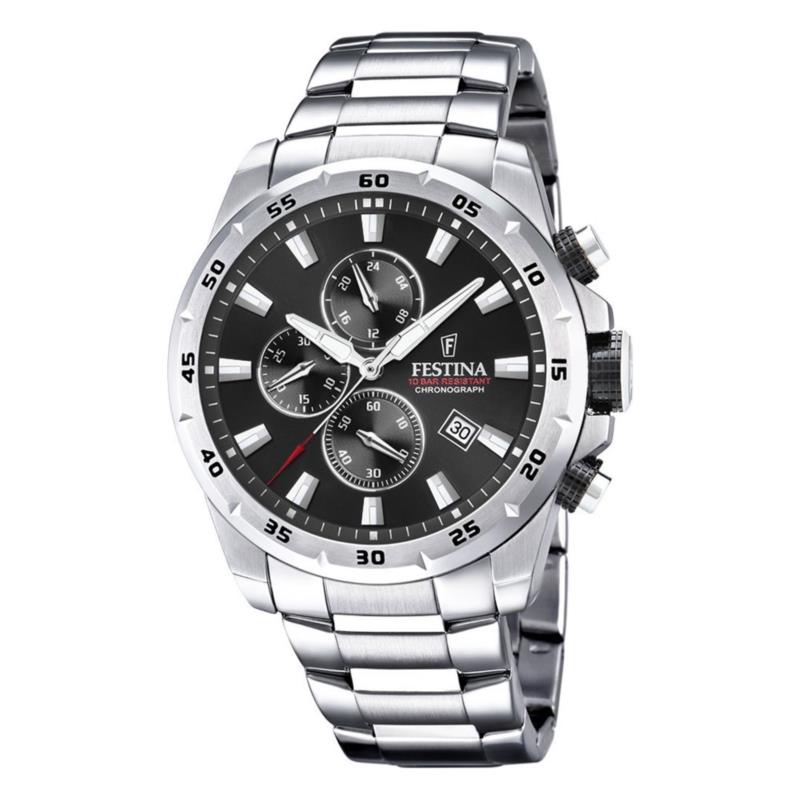 FESTINA Silver Stainless Steel Chronograph F20463/4
