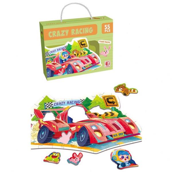 Παζλ Πατώματος 55τμχ Φόρμουλα Crazy Racing Σε Κουτί 23x6x18εκ. Toy Markt 69-1851 - Toy Markt - 69-1851