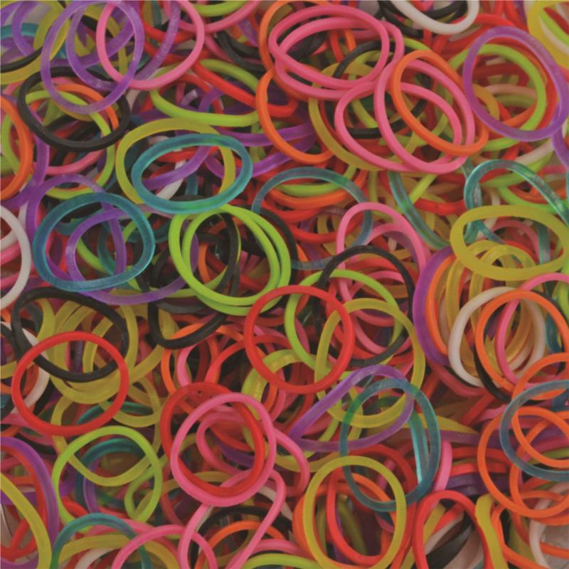 Χρωματιστά λαστιχάκια για τον αργαλειό Rainbow Loom