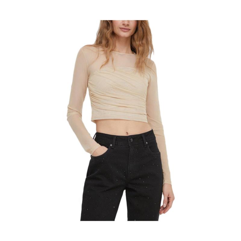 Μπλουζάκια με μακριά μανίκια Calvin Klein Jeans LAYERED MESH TOP WOMEN