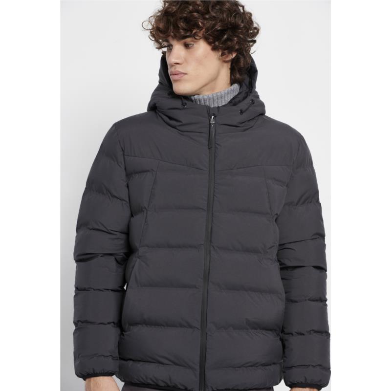 Ανδρικό puffer μπουφάν με κουκούλα