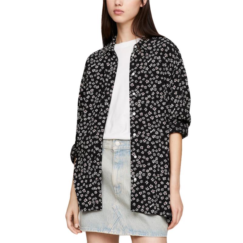TOMMY JEANS DITSY BUTTON BLOUSE WOMEN