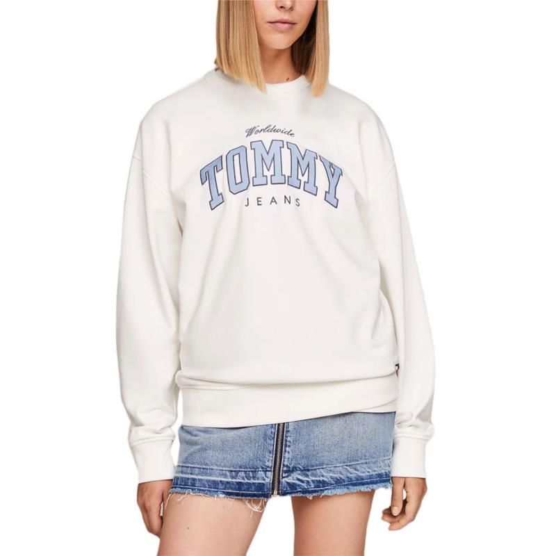 TOMMY JEANS VARSITY LUXE RELAXED FIT SWEATER WOMEN