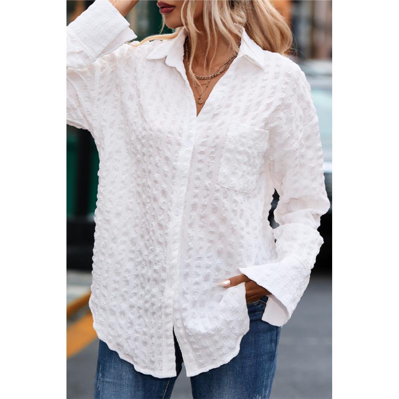 ΑΜΕΣΑ ΔΙΑΘΕΣΙΜΟ: άσπρο φαρδύ πουκάμισο MERRIE