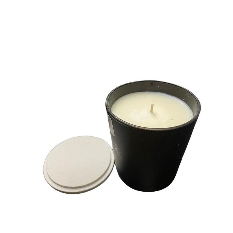 Κερί Αρωματικό Σόγιας Σε Μαύρο Ποτήρι Με Καπάκι 7x9εκ. Μελομακάρονο 24121 (Χρώμα: Μαύρο) - 24home.gr - 24121