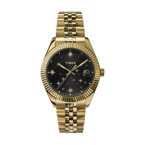 Timex Waterbury Traditional Crystals Gold Stainless Steel Bracelet Ρολόι Χειρός