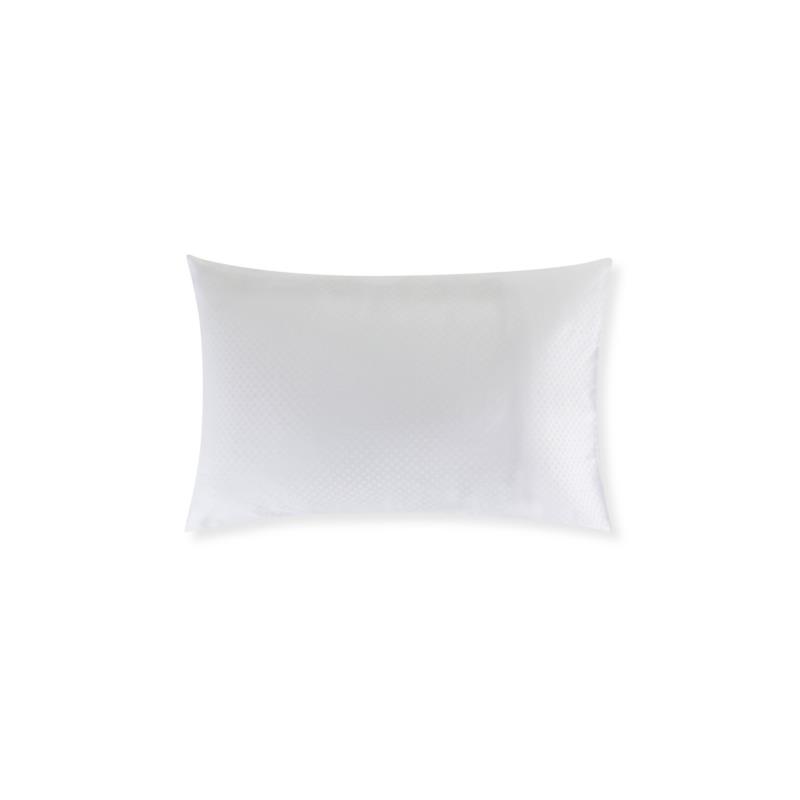 Coincasa μαξιλαροθήκη μονόχρωμη με jacquard μοτίβο "Portofino" 50 x 80 cm - 006533068 Λευκό