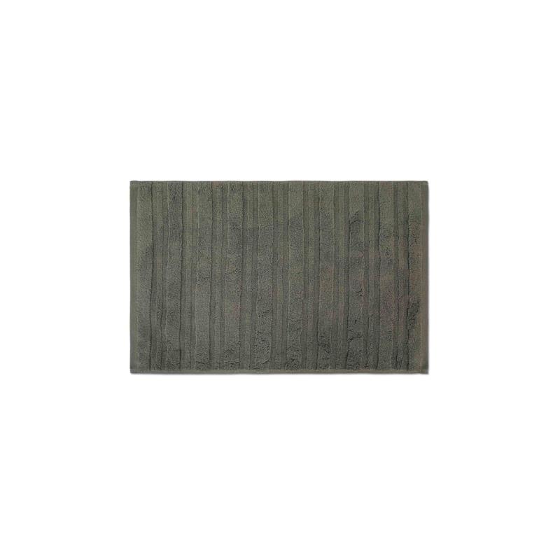 Coincasa πετσέτα προσώπου μονόχρωμη με ανάγλυφες ρίγες 100 x 60 cm - 007358590 Γκρι