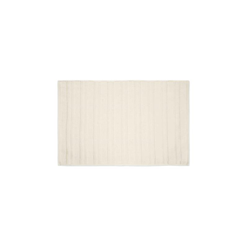 Coincasa πετσέτα προσώπου μονόχρωμη με ανάγλυφες ρίγες 100 x 60 cm - 007358593 Λευκό