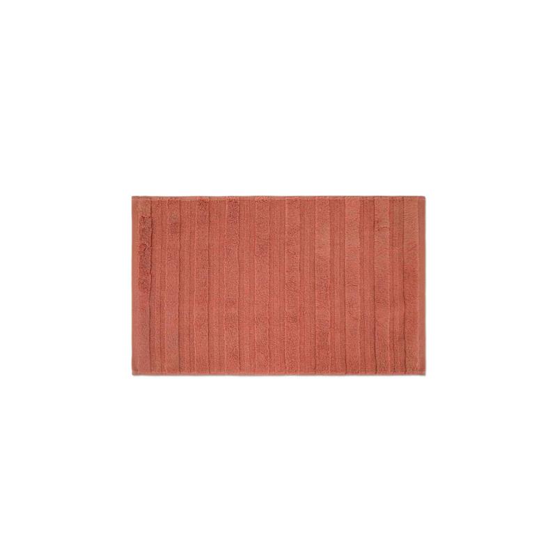 Coincasa πετσέτα σώματος μονόχρωμη με ανάγλυφες ρίγες 150 x 90 cm - 007358600 Ροδακινί
