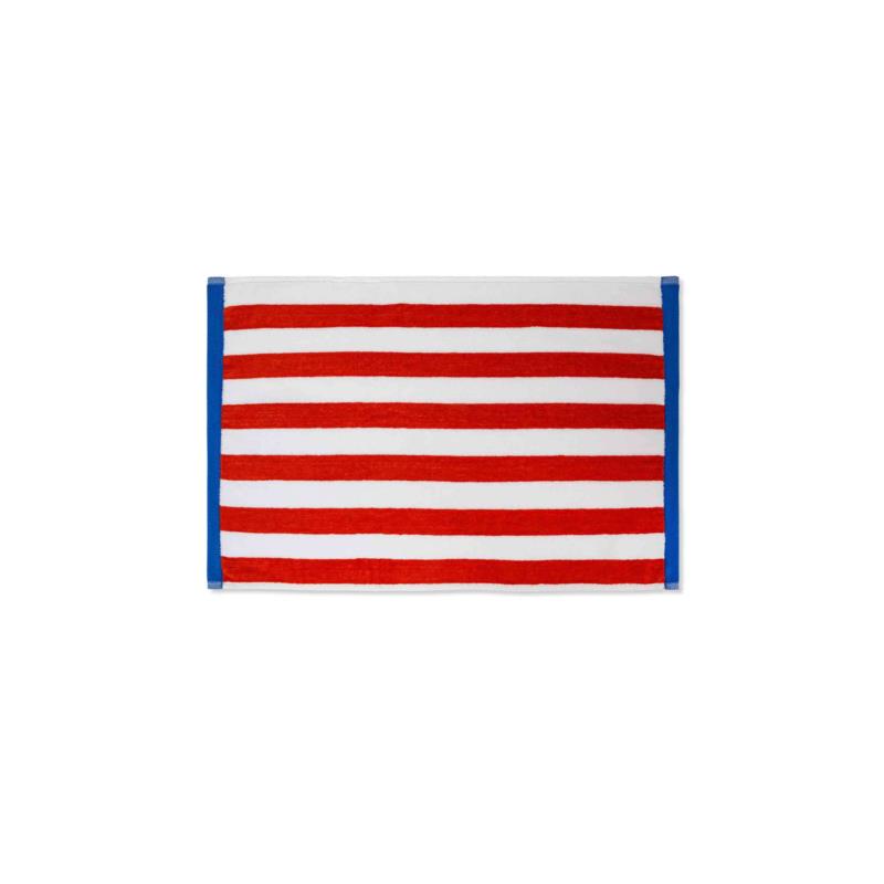 Coincasa πετσέτα προσώπου με sailor stripes 100 χ 60 cm - 007359516 Κόκκινο