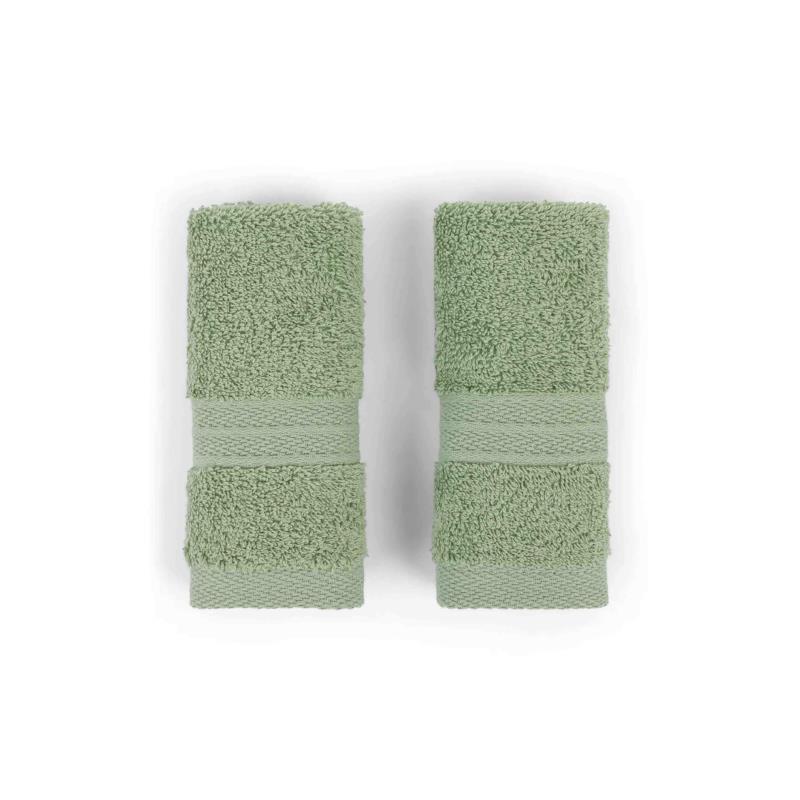 Coincasa σετ πετσέτες μπάνιου μονόχρωμες 30 x 30 cm - 007359752 Πράσινο Ανοιχτό