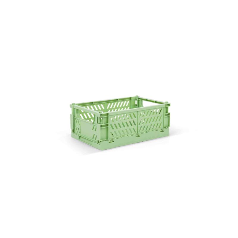 Coincasa πλαστικό αναδιπλούμενο κουτί αποθήκευσης 10 x 25 x 15 cm - 007362802 Πράσινο Ανοιχτό